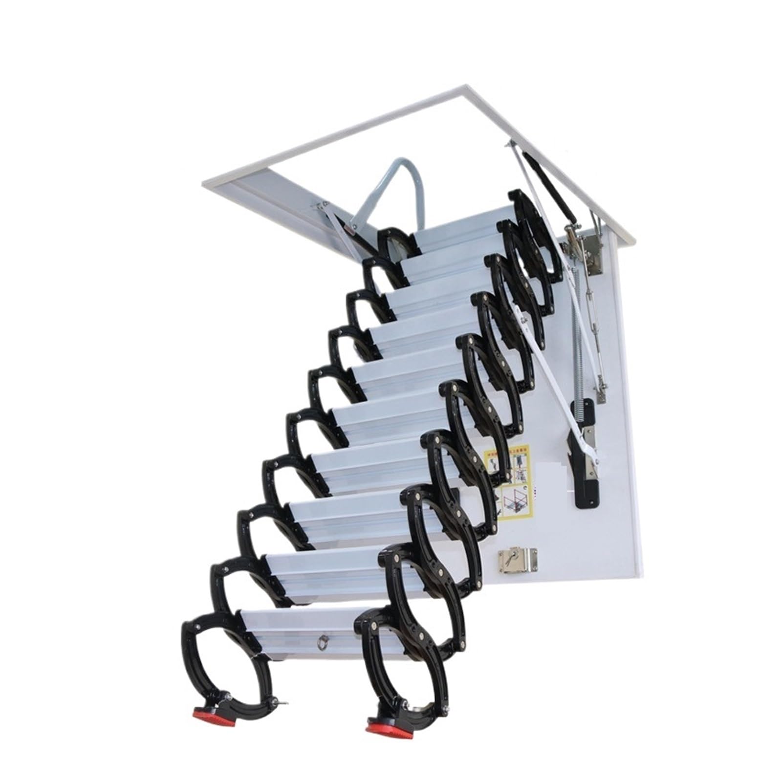 Attic ladders Folding Attic Ceiling Ladder Telescoping Loft Stairs Pull-Down Access Stairs, for Indoor and Outdoor(70 * 110cm)