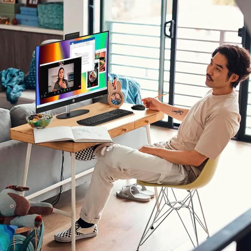 Image of ME2 Customized All-in-One, Created Using HP 27 Business All-in-One 27 inch Touch IPS FHD (1920x1080) (AMD Ryzen 7 7730U, 16GB /32GB /64GB DDR4 RAM, 1TB /2TB /4TB PCIe SSD, AMD Radeon Graphics, Win 11 Pro)