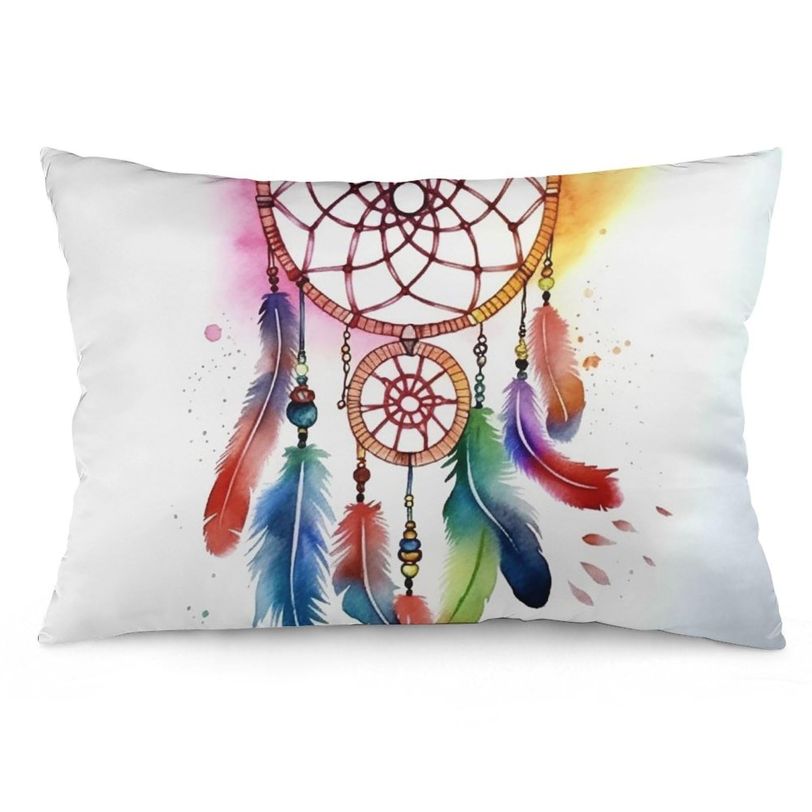 NTVOWPZO 2 Pack Decoration Throw Pillow Covers 12 "x20 Pillowcases Covers Watercolor Dream Catcher Pillowcases Modern Farmhouse Home Decor Sofa Cushions Covers for Couch Bed Living Room