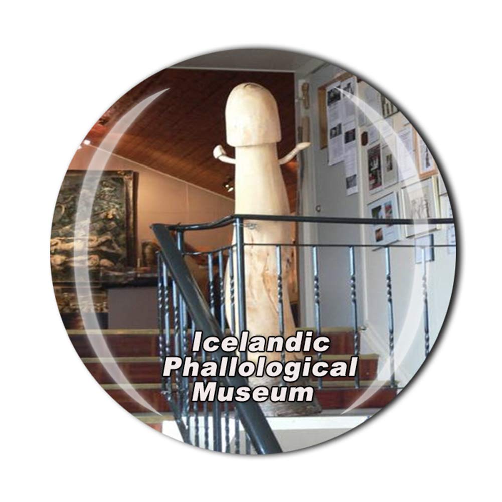 Icelandic Phallological Museum Reykjavik Iceland Fridge Magnet Travel Souvenir Gift Home Kitchen Decoration Magnetic Sticker Crystal Refrigerator Magnet Collection