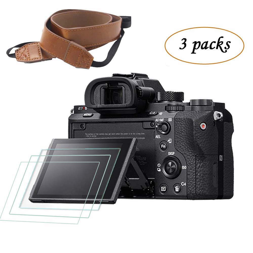 A1 Screen Protector, alpha 1 screen protector Fit for Sony alpha 1 a1, alpla a7c, Cyber DSC- RX100M7 ZV1 ZV-1,Tempered Glass LCD screen (3 Pack) 9H Hardess