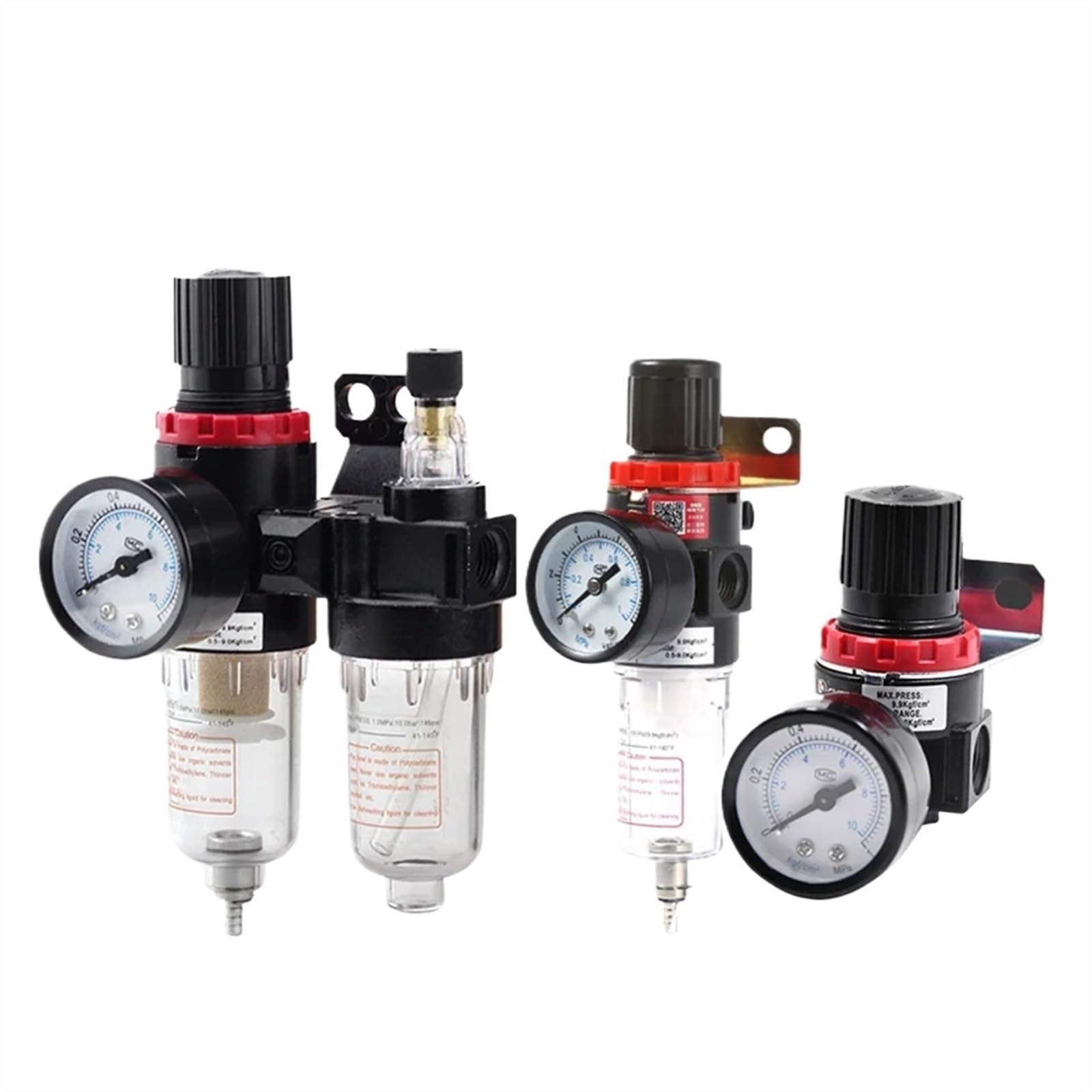 AYNRJKKX AFR2000 AR2000 Pneumatic Filter Air Treatment Oil Water Seperator Compressor Regulator Pressure Reducer Valve(AR2000,With PC8)