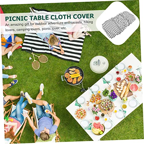 Nappe de pique-nique rectangulaire housse table ajustée camping Milisten