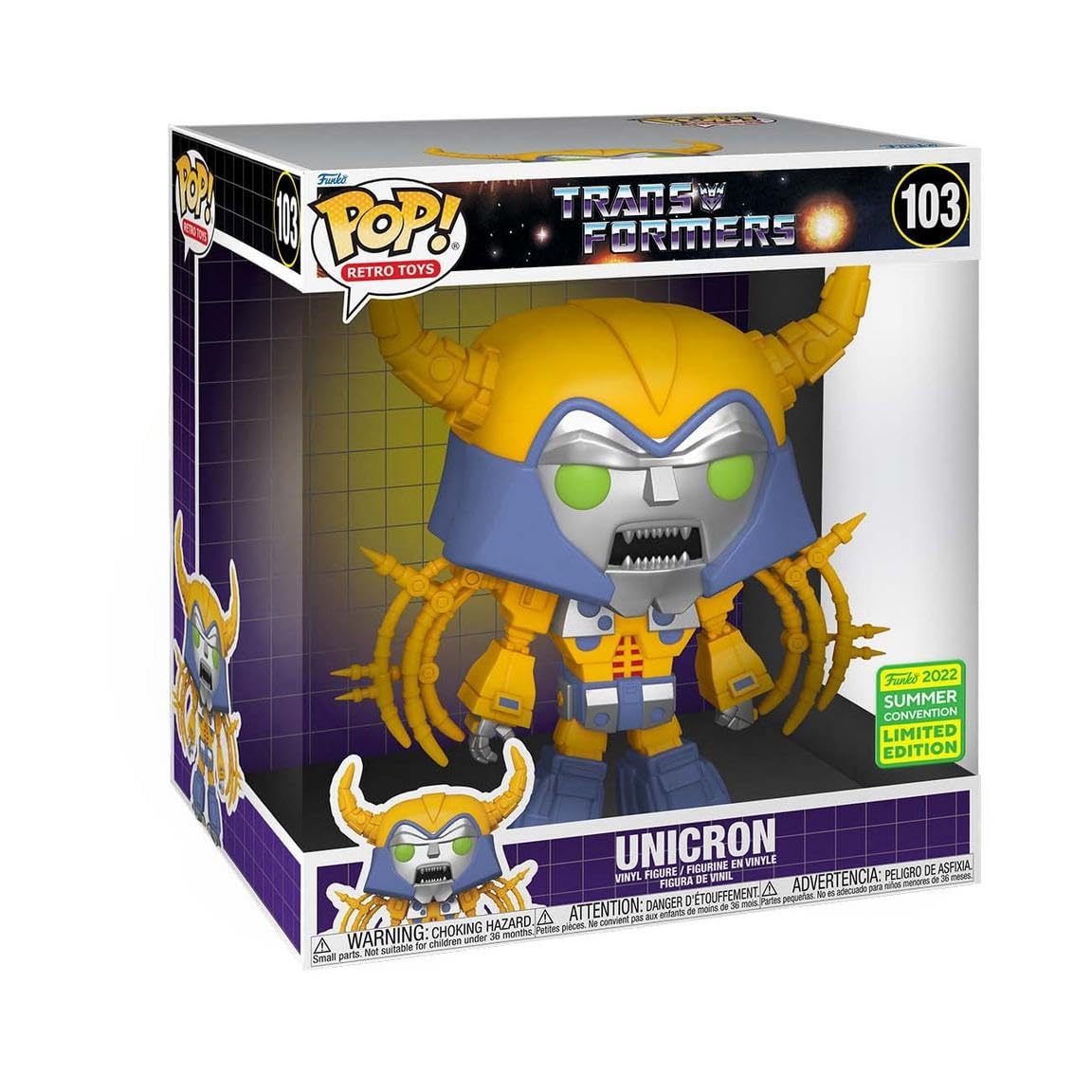 Funko: Pop Jumbo! Movies: Transformer- Unicron (SDCc'22) 10" Figure