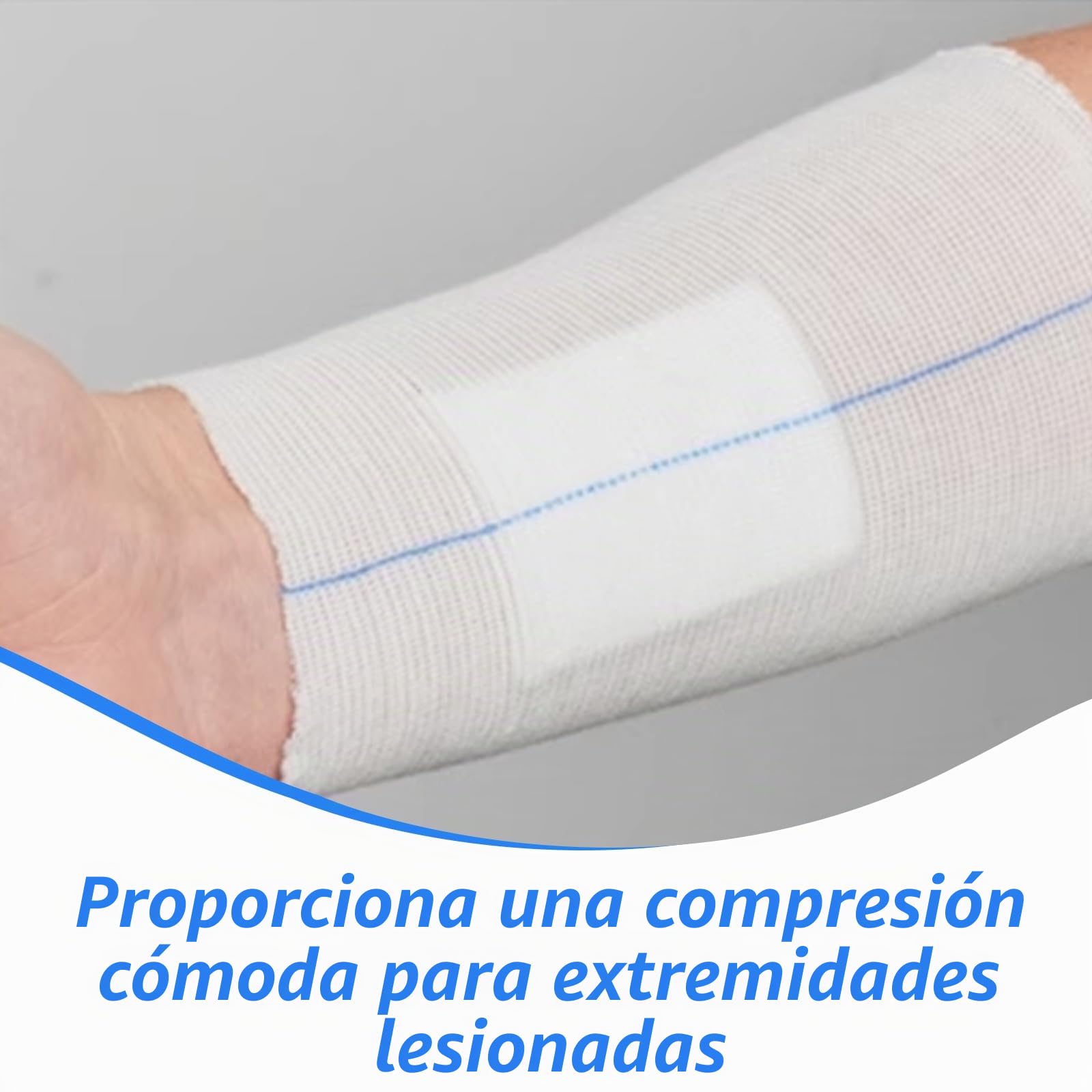 Vendaje elástico de compresión tubular, medias de apoyo, vendaje de fijación, vendaje de apoyo 7,5 cm x 5 m, vendaje tubular vendaje para brazos, rodillas, piernas y dedos