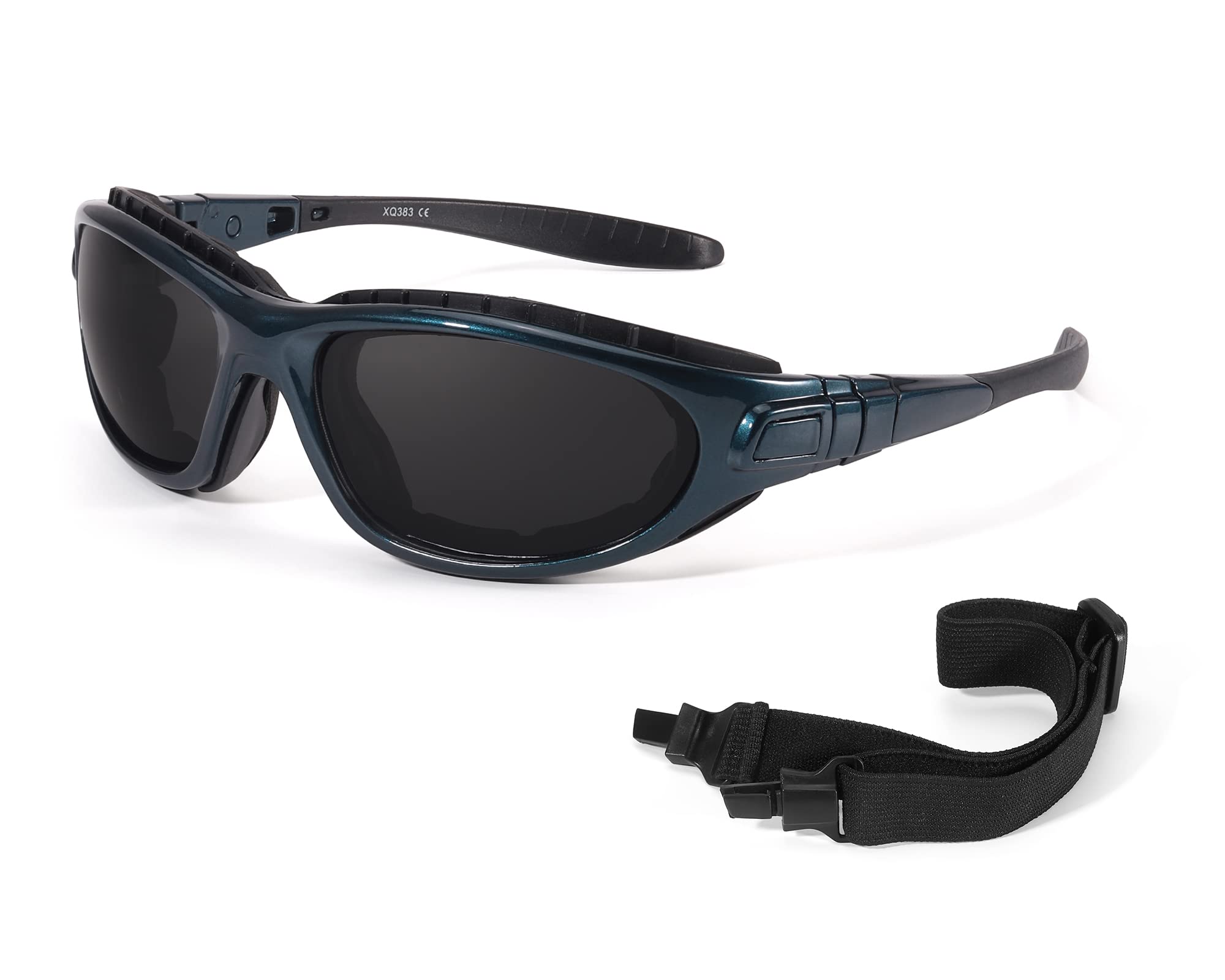 TJUTR Gafas de sol deportivas polarizadas para hombre, gafas de ciclismo con protección U400, correa de retención para ciclismo, pesca, correr, vela, esquí