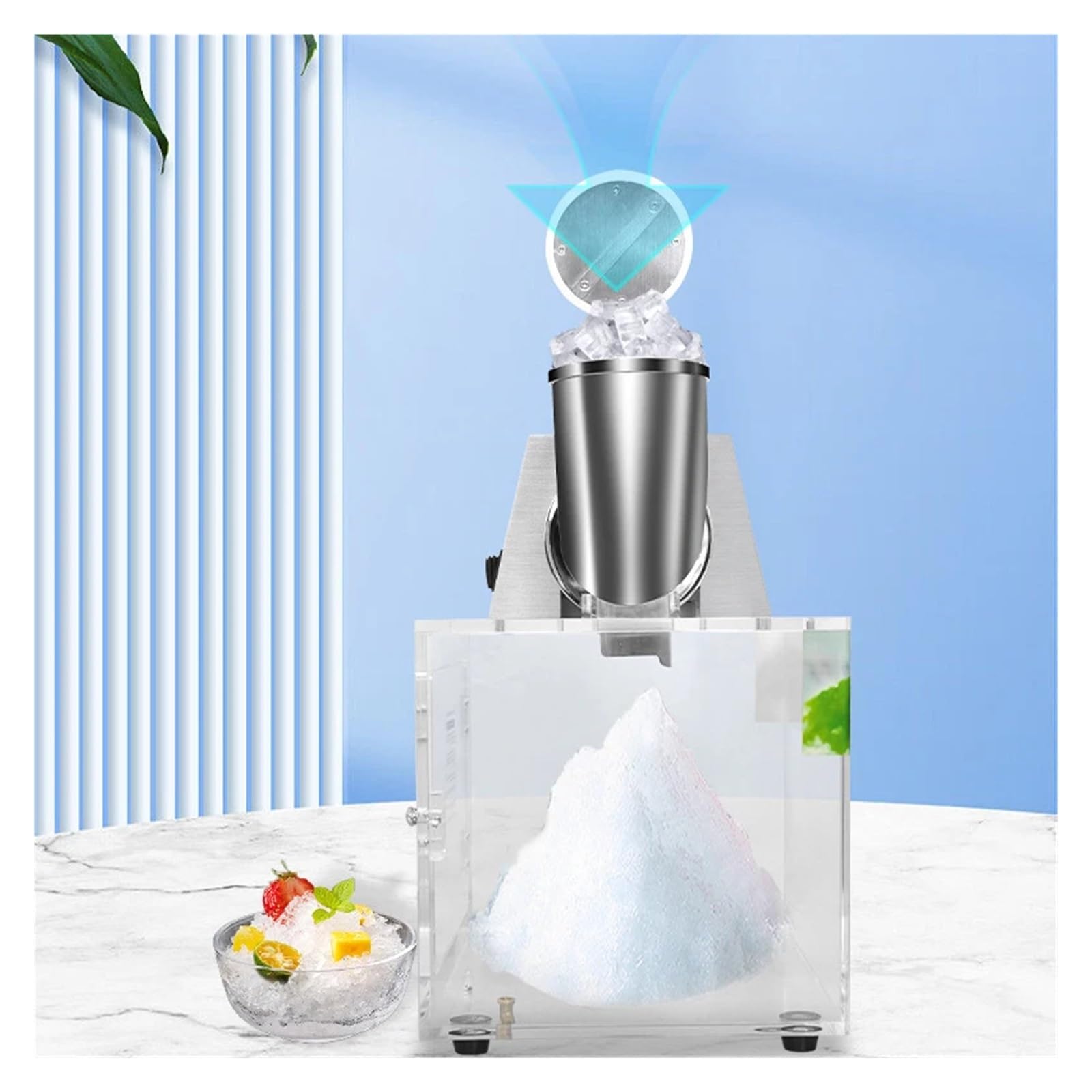 Komercyjna Maszyna Do Ogolonego Lodu O Dużej Mocy, Płatek, Waty Cukrowej, Kuchnia, Specjalność Z Owoców Morza Powerful Ice Crushing