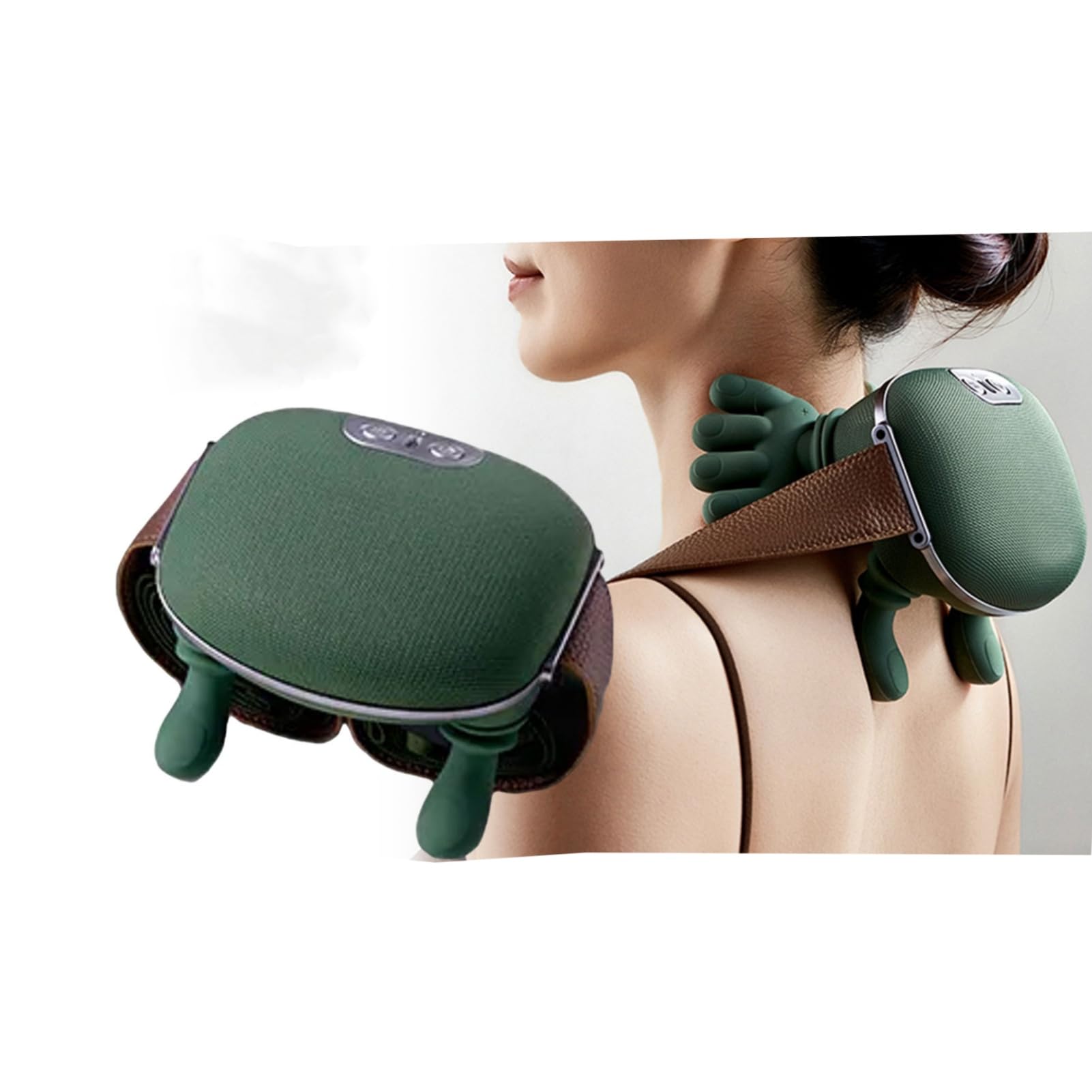 Mistrz masażu na ramię, symulacja rąk Shiatsu, ugniatanie 3D i terapia cieplna, regulacja 3 prędkości, na ramiona, szyję, plecy, dolną część brzucha, głęboka ulga w bólu tkanek