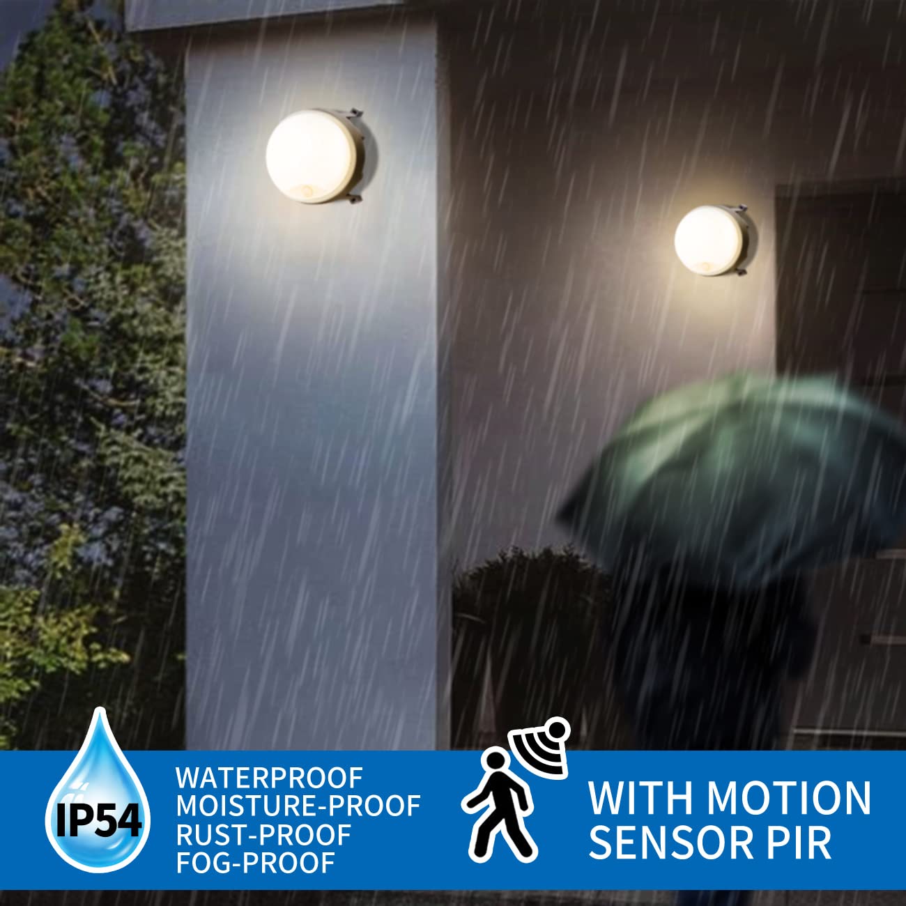 Plafoniera LED Corridoio Con Sensore di Movimento Interno