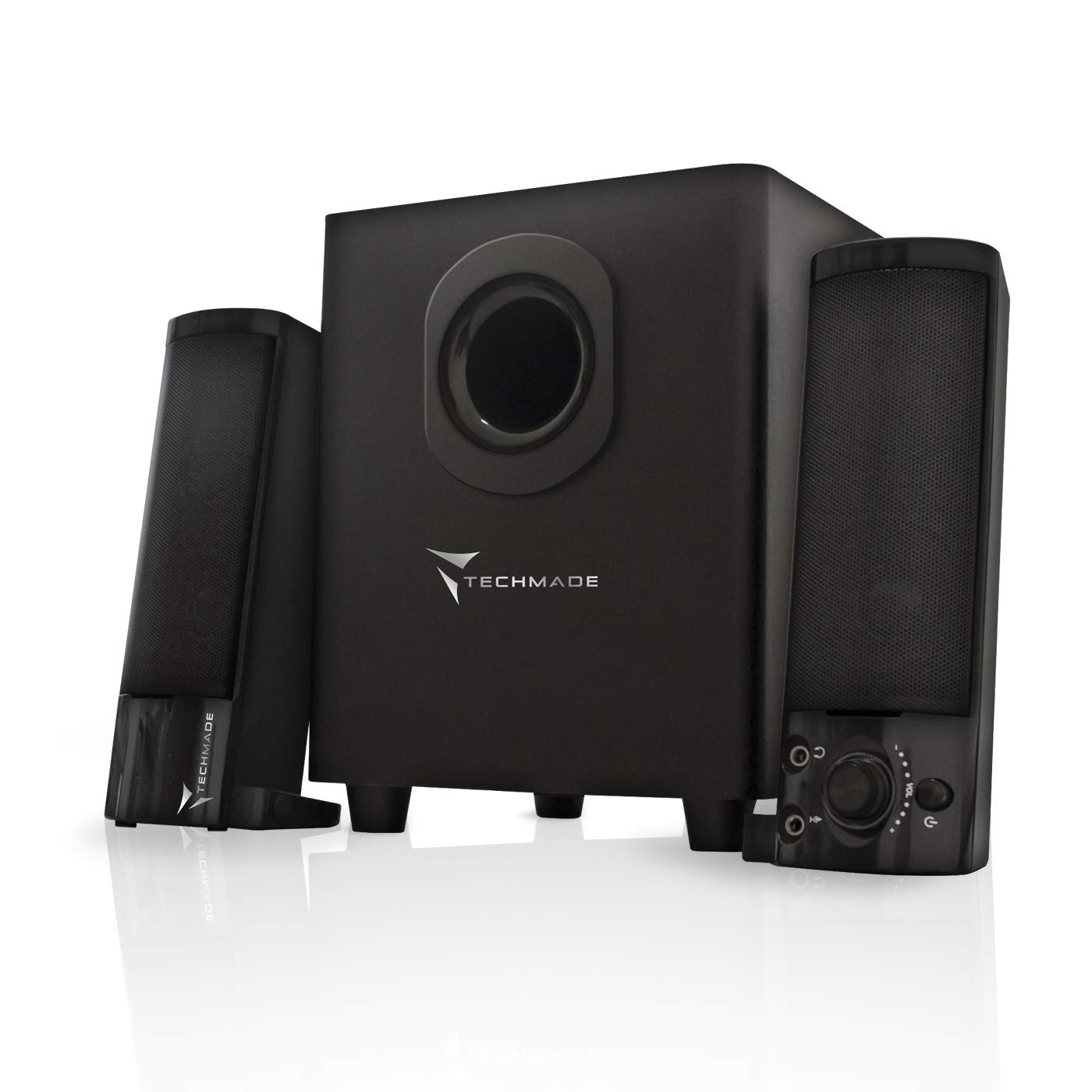 TECHMADE Sistema Altavoces 2.1 (3 CONFIGURACIONES)