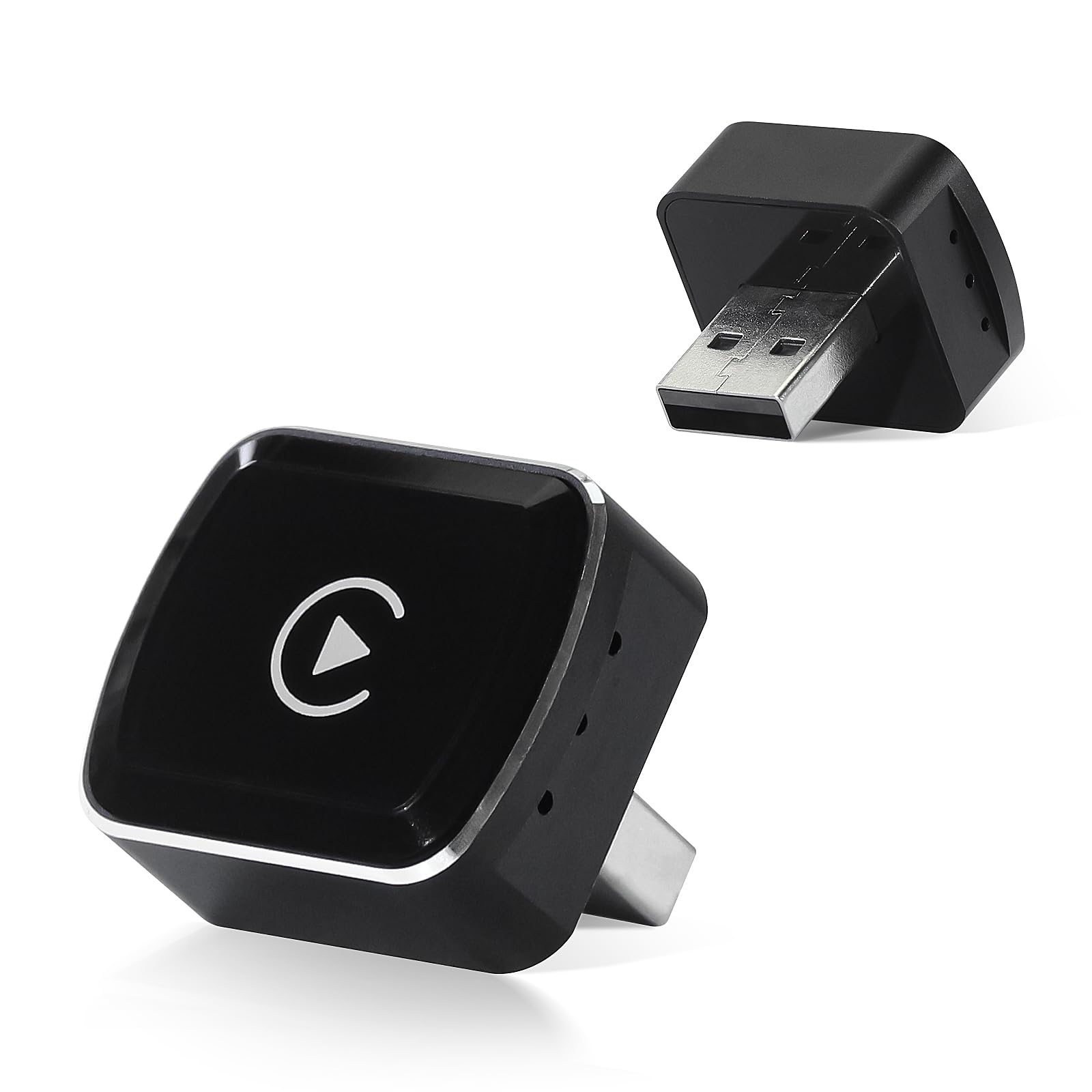 Adattatore CarPlay Wireless per Auto, Dongle Plug & Play a Connessione Rapida, Compatibile con iPhone (iOS 10+), USB-C/USB-A, Stabile e Affidabile, Supporta Veicoli con CarPlay Integrato