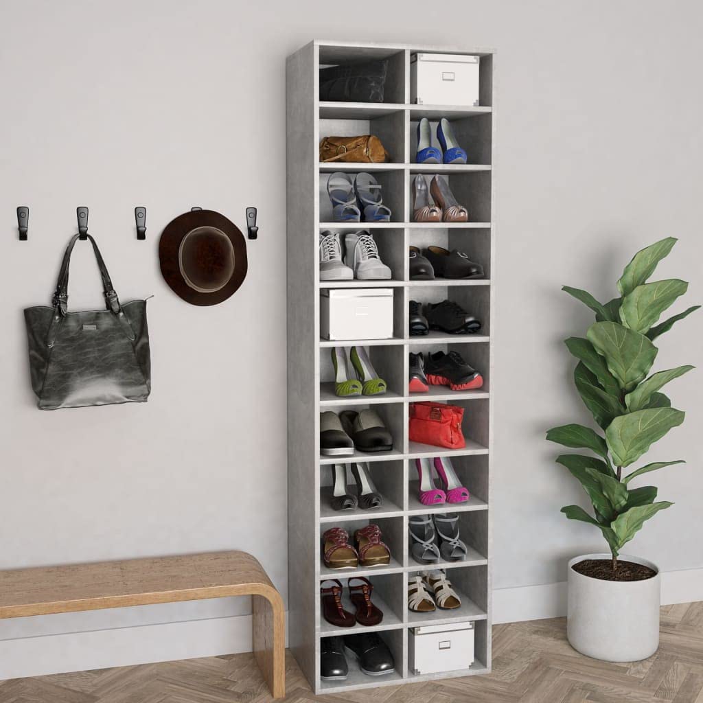 Storage & Organisation - Forniture per la casa -Scarpiera Grigio Calcestruzzo 54x34x183 cm Truciolare