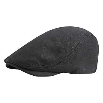 帽子 SD Twill News Boy Cap Black L Generic Newsboy Cap for Men,Washing Cotton Twill Cap Flat