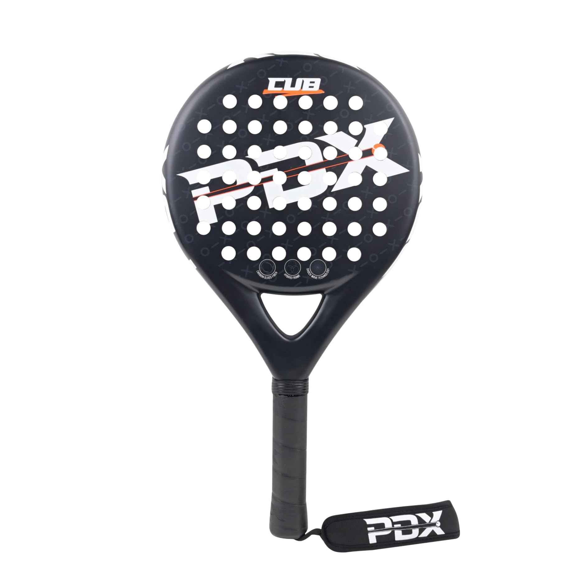 PDX Rakieta Padel dla mężczyzn i kobiet, lekka, trwała rakieta Padel z włókna węglowego dla dorosłych, zaprojektowana z myślą o mocy, kontroli i komforcie, idealna do gier wewnątrz i na zewnątrz