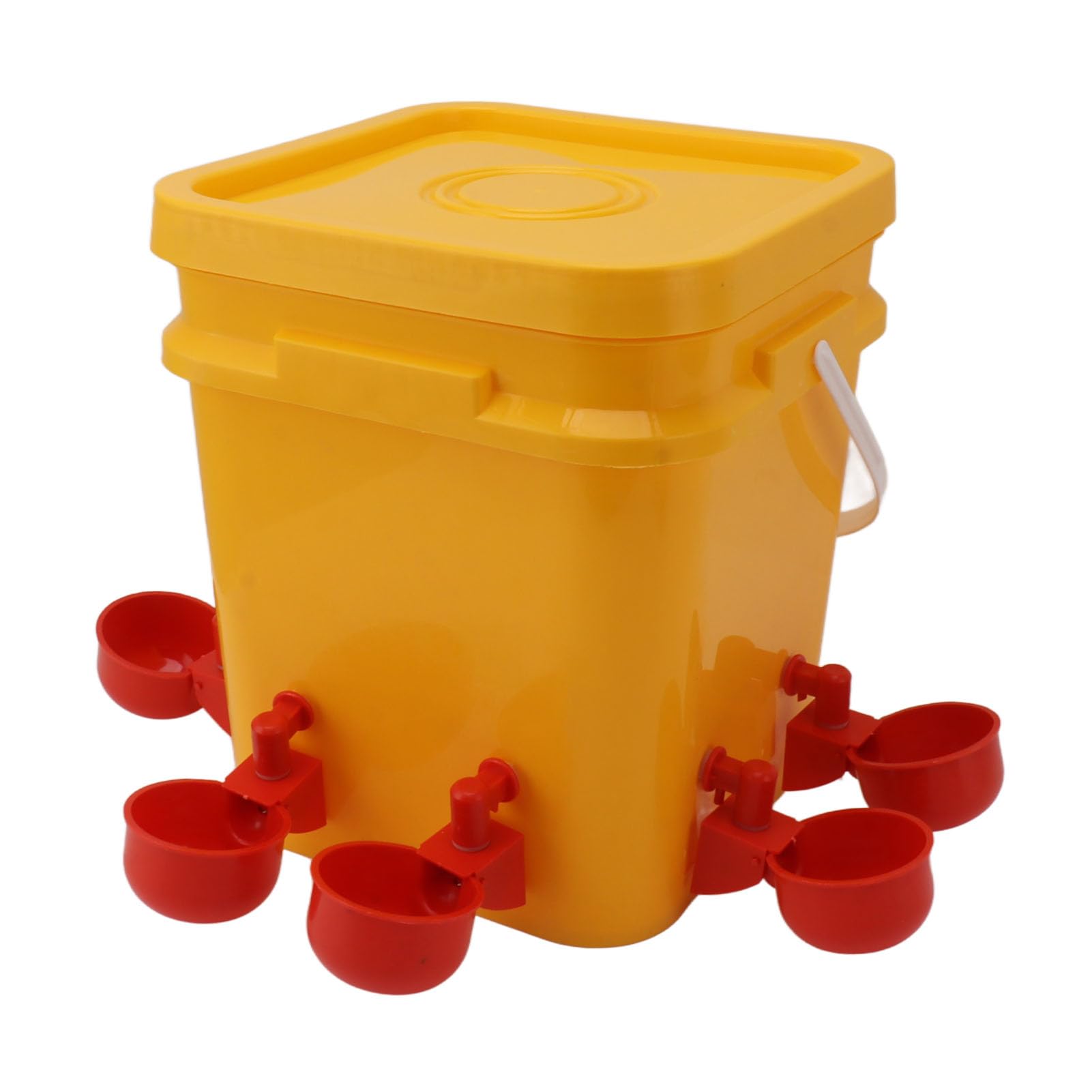 Bebedero Automático para Pollos con Barril de Mano de 12 litros, Equipo Duradero para Beber Aves Corral Pato Ganso, Riego por Gravedad Agua Limpia, Adecuado Pollo, Pato, Codorniz, Palomas y