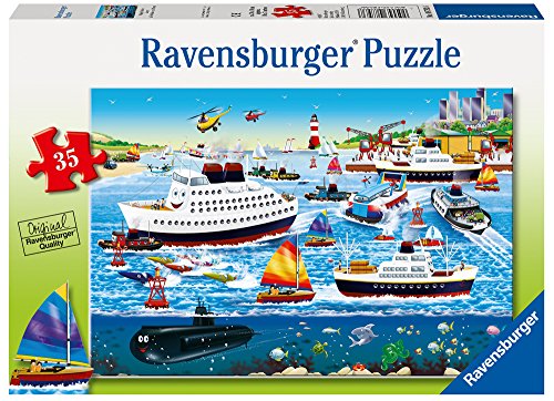 Ravensburger Happy Harbor 35 Piece Jigsaw Puzzle for Kids – Every Piece is Unique, Pieces Fit Together Perfectly