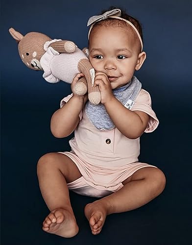 Miniatura 3 de Diaper Squad 100 algodón orgánico neutro sólido paquete de 10 baberos bandana para bebés para niños y niñas colores lisos