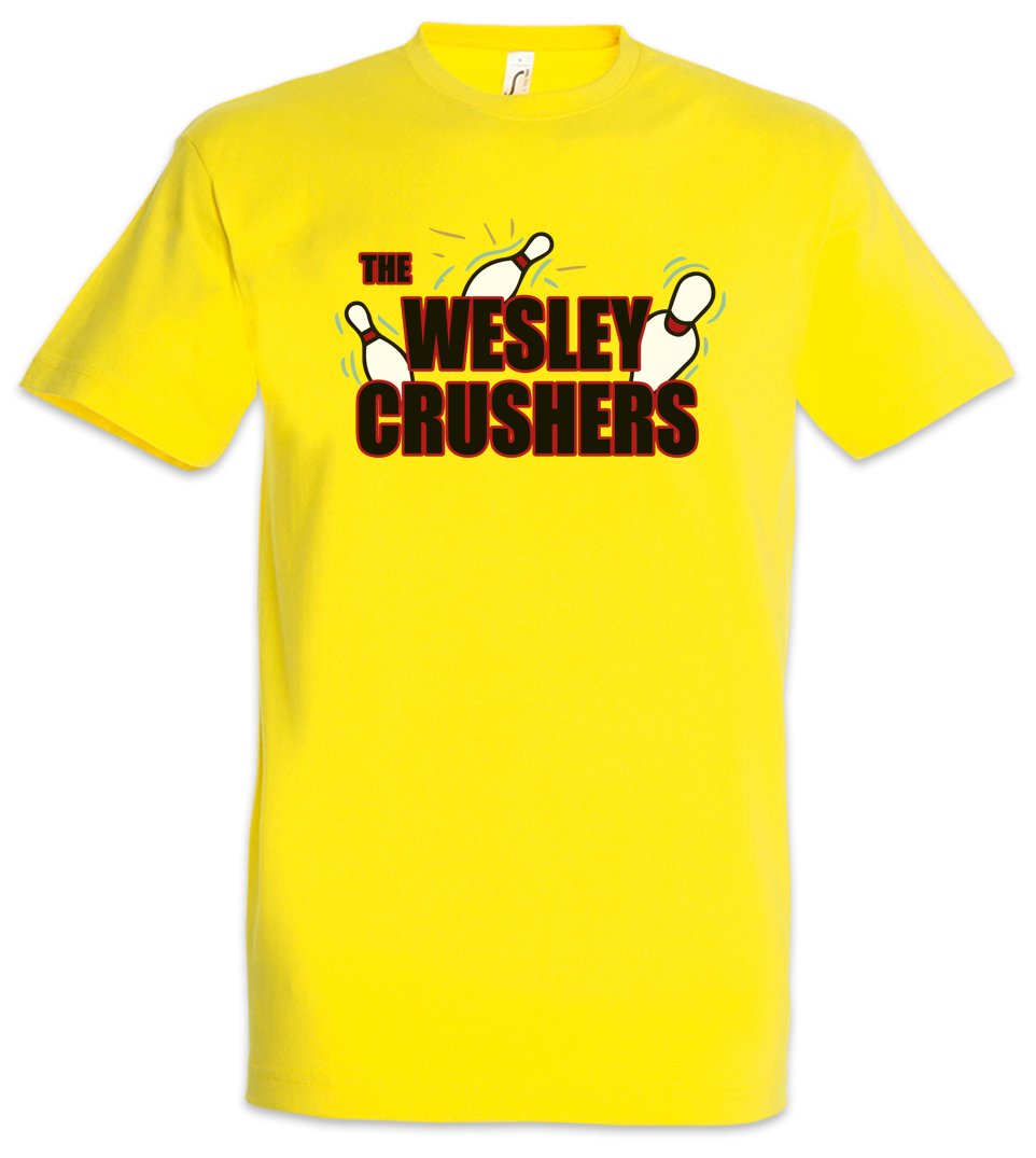 Urban Backwoods The Wesley Crushers Men T-Shirt Yellow Size L