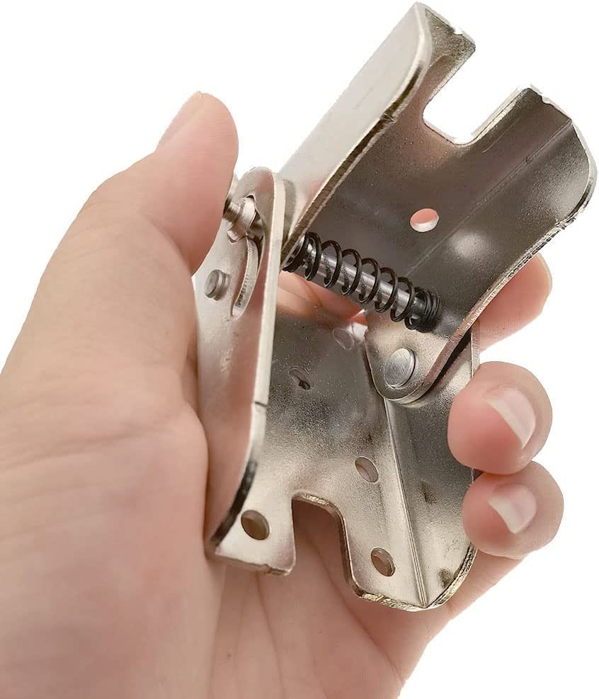 2 Pack 90-Degree self-Locking Folding Hinge Lock, Extended Table and Chair Legs, Steel Foldable Support Bracket, Hidden Hinge