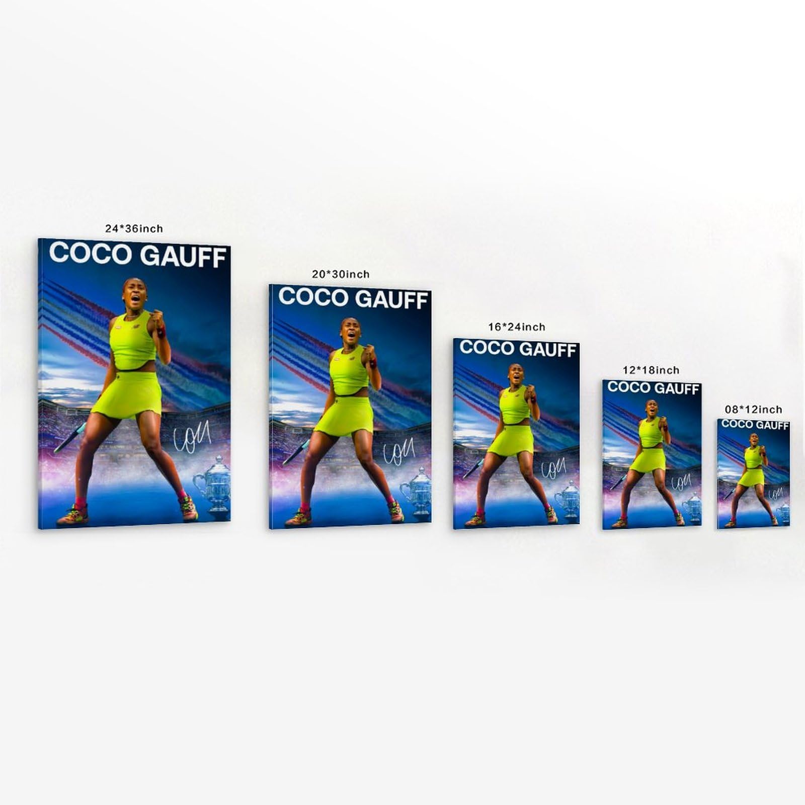 Amazon.com: LOGAUT Coco Gauff Poster Tennis Signed Poster Wall Art