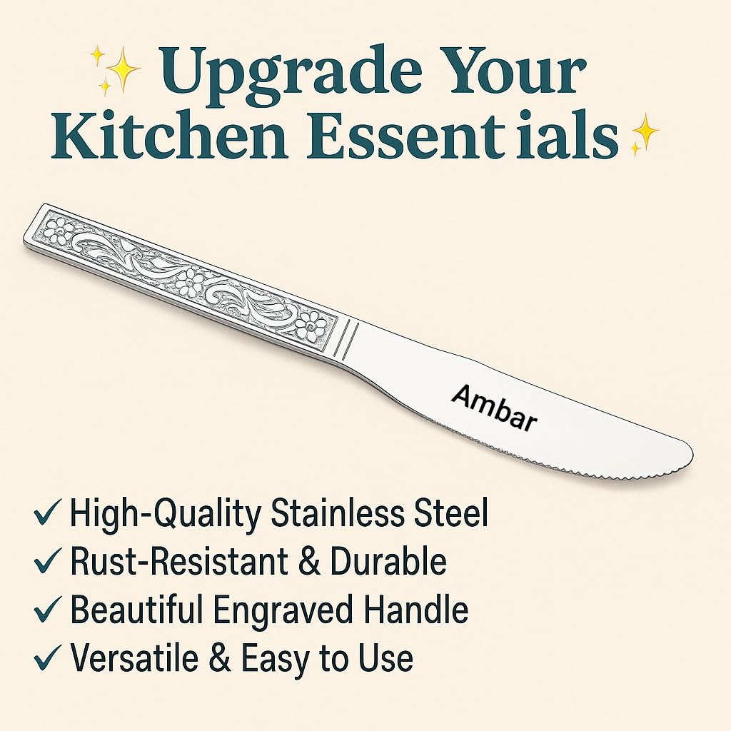 AMBA'R Stainless Steel Butter Dish with Lid, Butter Plate with Free Steel Butter Knife, Stainless Steel Butter Box/Butter Container with Lid 250G. 4