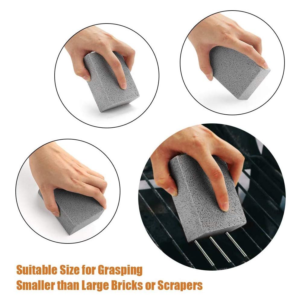 Grill Nettoyage Pierre crêpière Brique Barbecue Ponce Grattoir Brosse 4PCS