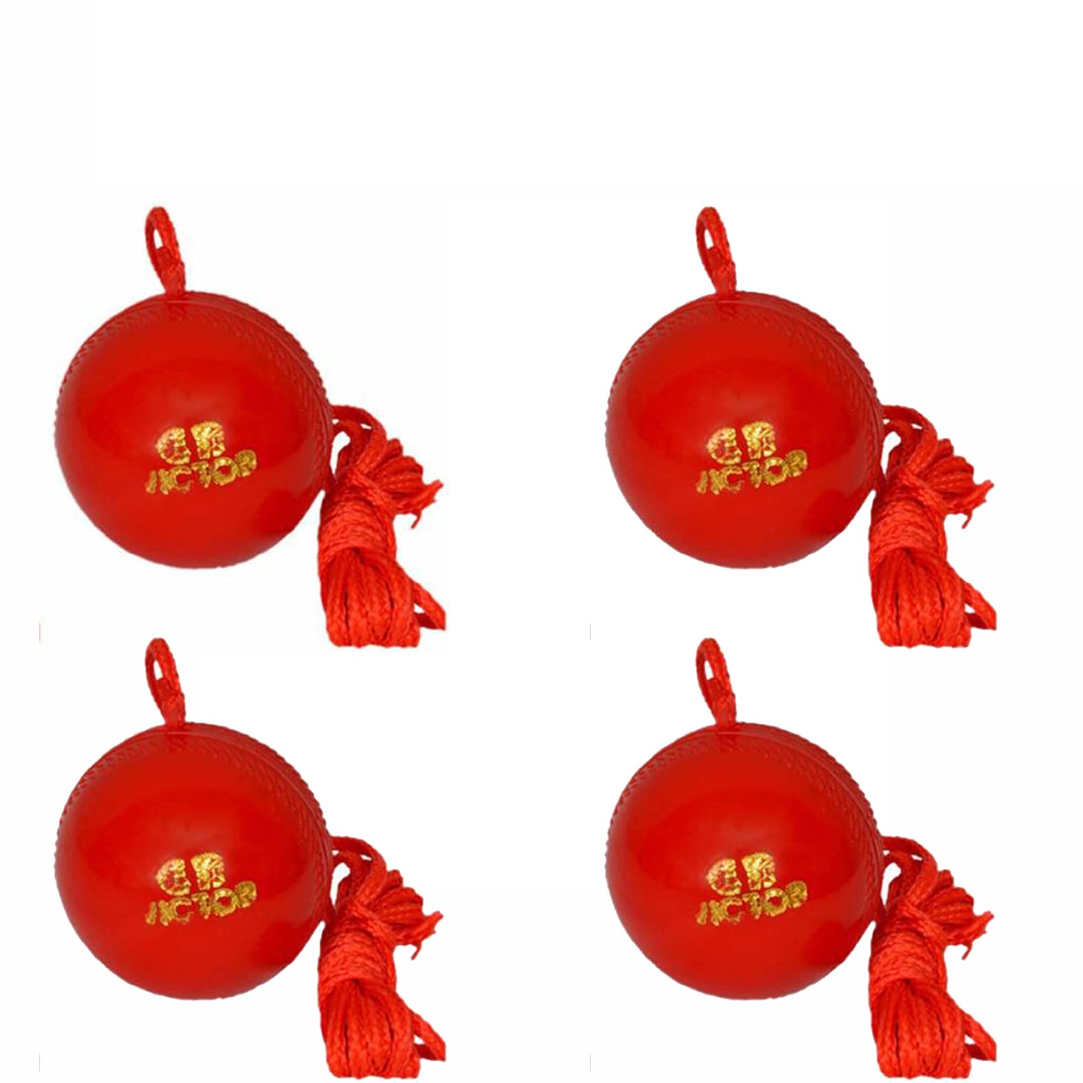 CORSO Hanging Cricket Ball | Synthetic Practice Cricket Ball with Rope (Pack of 4) (B09L9165QW) Amazon Price History, Amazon Price Tracker