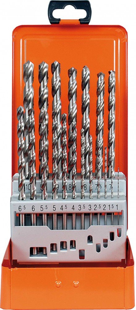 Metallkassette DIN 340 HSS-G 19-teilig Durchmesser 1-10 mm um 0,5 60830