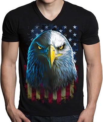 V-Neck T-Shirt Black S-2XL : Clothing 