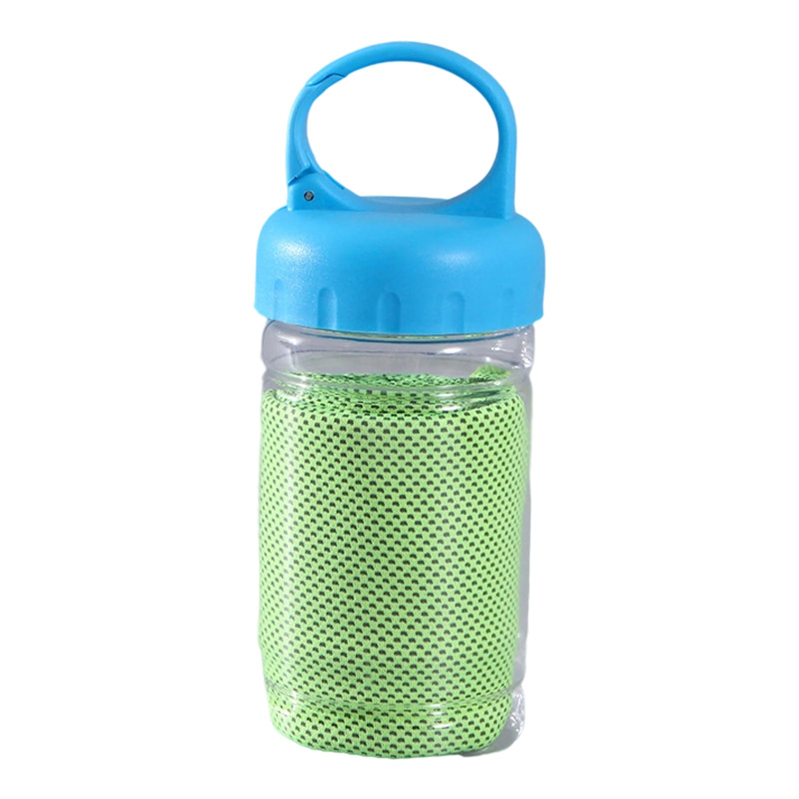 XIGACGEH Cooling Towel 11.8x39Inch Dry Breathable Sweat Towel with Bottle for Gym Workout Running Hiking Camping Swimming Dry Gym Polyester Running Fitness