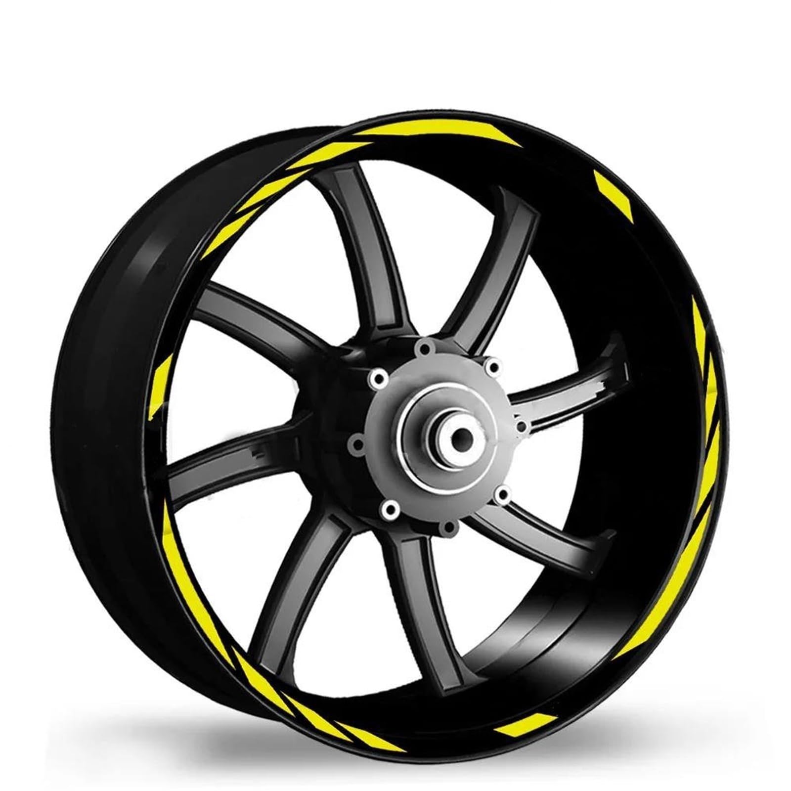 Stickers Motorcycle Wheel Stickers Decorative Rim Reflective for Z750 Z800 Z900 Z1000 for Ninja 650 400(Style 2)