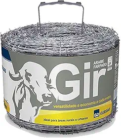 Arame Farpado Gir Gerdau Rolo 100 M