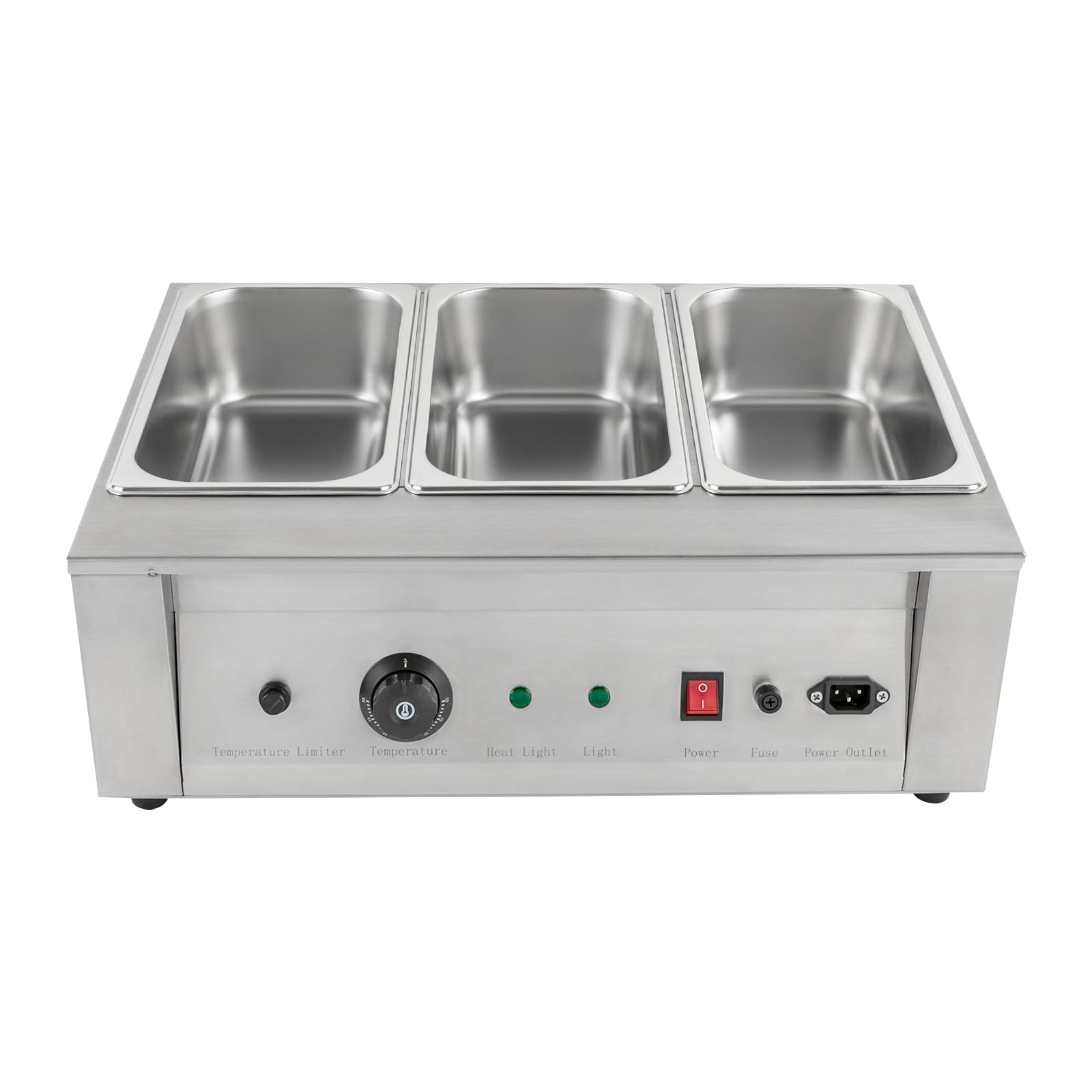 CUBELLIN 3 Tanks Chocolate Melting Pot 300W Electric Chocolate Tempering Machine Stainless Steel Chocolate Melter 32?-176? Temperature Control, 8.82lbs Each Tank (3 Tanks)