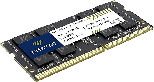 Miniatura 8 de Timetec Premium 16GB DDR4 2666MHz PC4-21300 No-ECC Sin búfer 1.2V CL19 2Rx8 260 Pin SODIMM Laptop Notebook PC Memoria RAM (16GB)