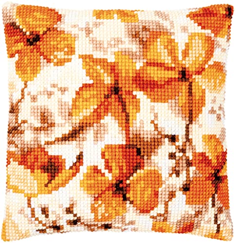 Image of Vervaco Autumn Seeds Chunky Cross Stitch Cushion Panel Kit