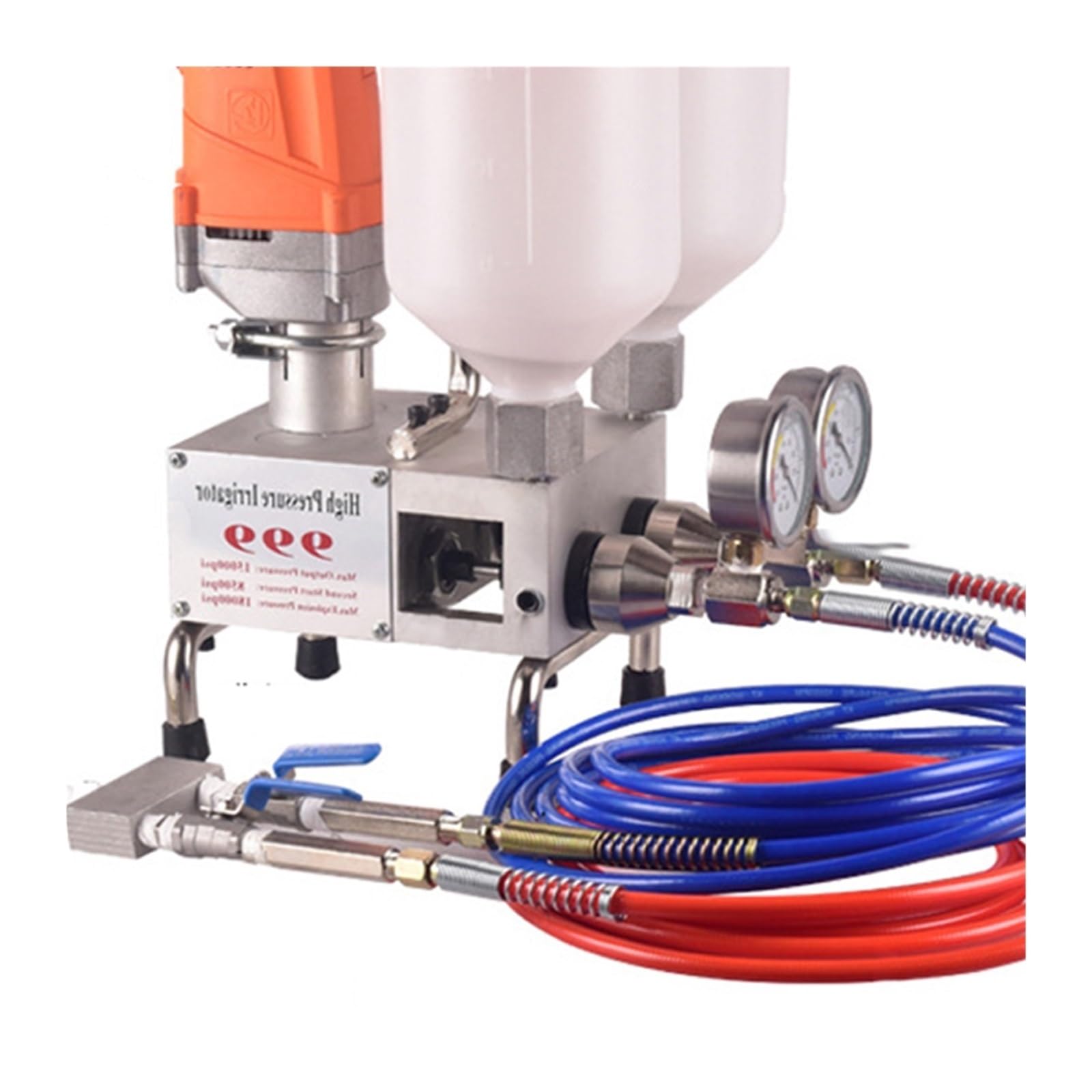 Máquina de lechado espuma poliuretano dos componentes/resina epoxi 1100 W, herramienta reparación fugas líquido a prueba agua para principiantes uso de bricolaje
