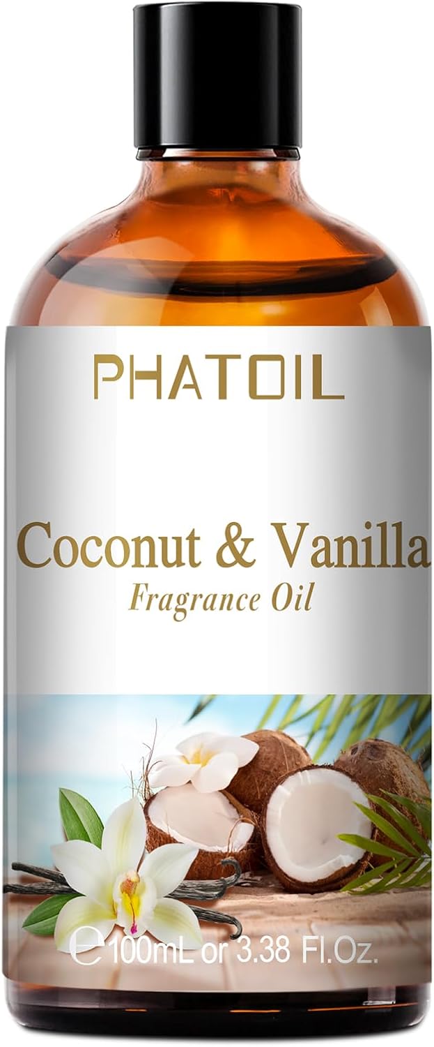 PHATOIL Coconut & Vanilla Fragrance Oils for Aromatherapy, Essential