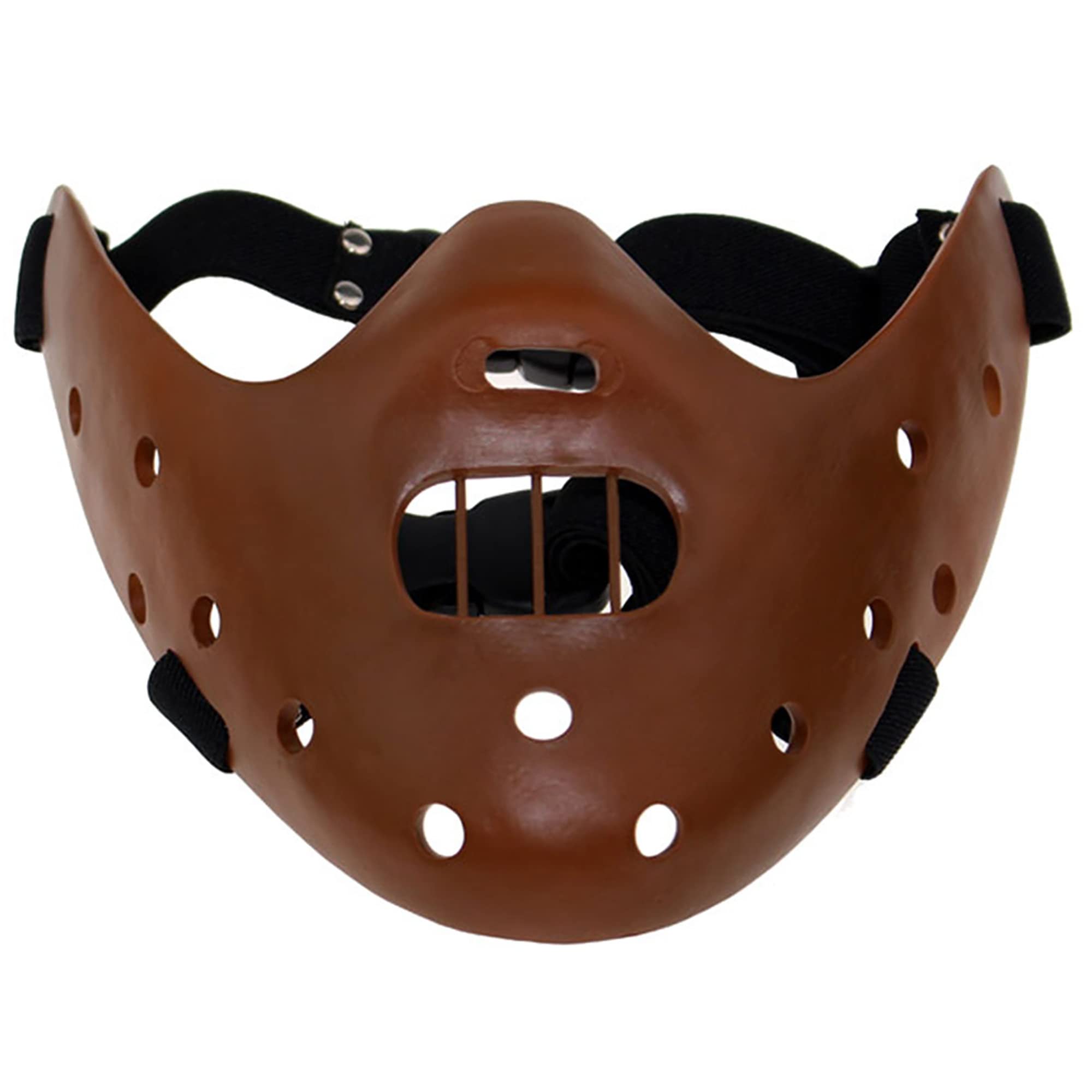 nezababyHannibal Lecter Mask Cosplay The Silence of The Lambs Half Face Killer Halloween Costume Props Resin