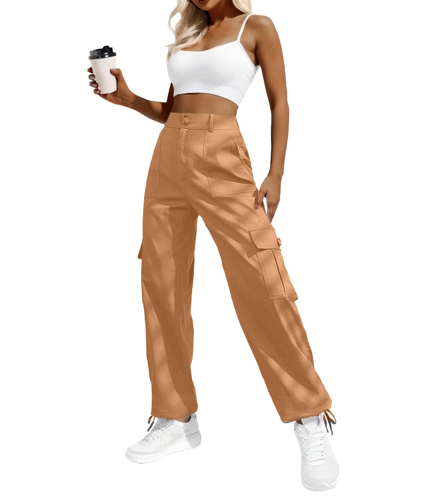 Lepunuo Women's High Waisted Cargo Pants Travel main image 0