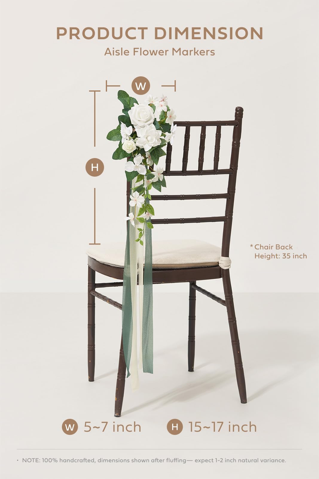 Amazon.com: Ling's moment 8pcs Wedding Artificial Aisle Pew