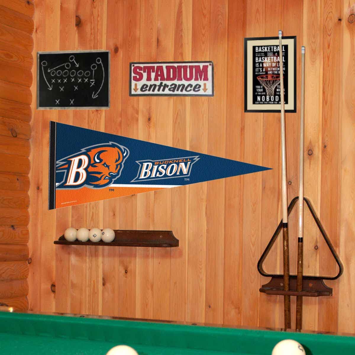College Flags & Banners Co. Bucknell Pennant Full Size Felt