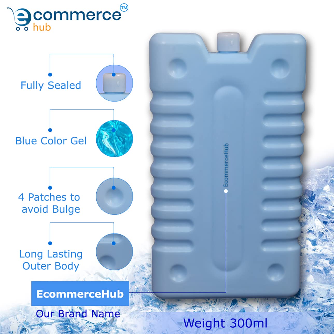 EcommerceHub® Hot & Cold Reusable HDPE Gel Pack Pad, No Ice Required, Multipurpose Use Pad, Pack of 1, 300ML 1