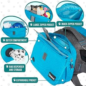 PetAmi-Dog-Backpack-for-Medium-Large-Dogs-Dog-Saddle-Bag-for-Dogs-to-Wear-Harness-Saddlebag-with-Reflective-Safety-Side-Pockets-for-Hiking-Camping-Vest-Dog-Pack-for-Travel-Blue-Medium - Cucciolini Doodles   PetAmi-Dog-Backpack-for-Medium-Large-Dogs-Dog-Saddle-Bag-for-Dogs-to-Wear-Harness-Saddlebag-with-Reflective-Safety-Side-Pockets-for-Hiking-Camping-Vest-Dog-Pack-for-Travel-Blue-Medium