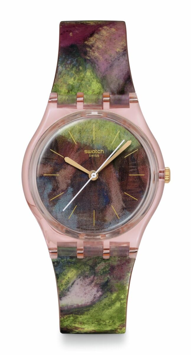 Swatch Gent Unisex Casual Watch Bio-sourced Pink Quartz Water Resistant DEGAS'S Dancers