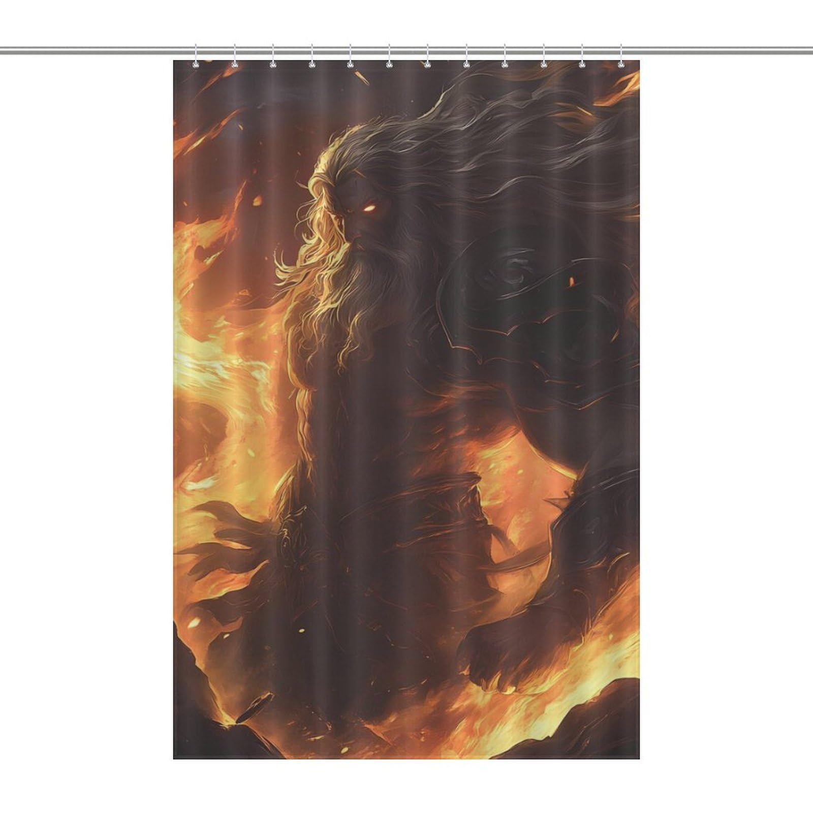 Zeus Greek Mythology Print Shower Curtain Bath Curtains for Bathroom Fabric Liner with Grommets Hooks 48x72Inch?122x183cm?
