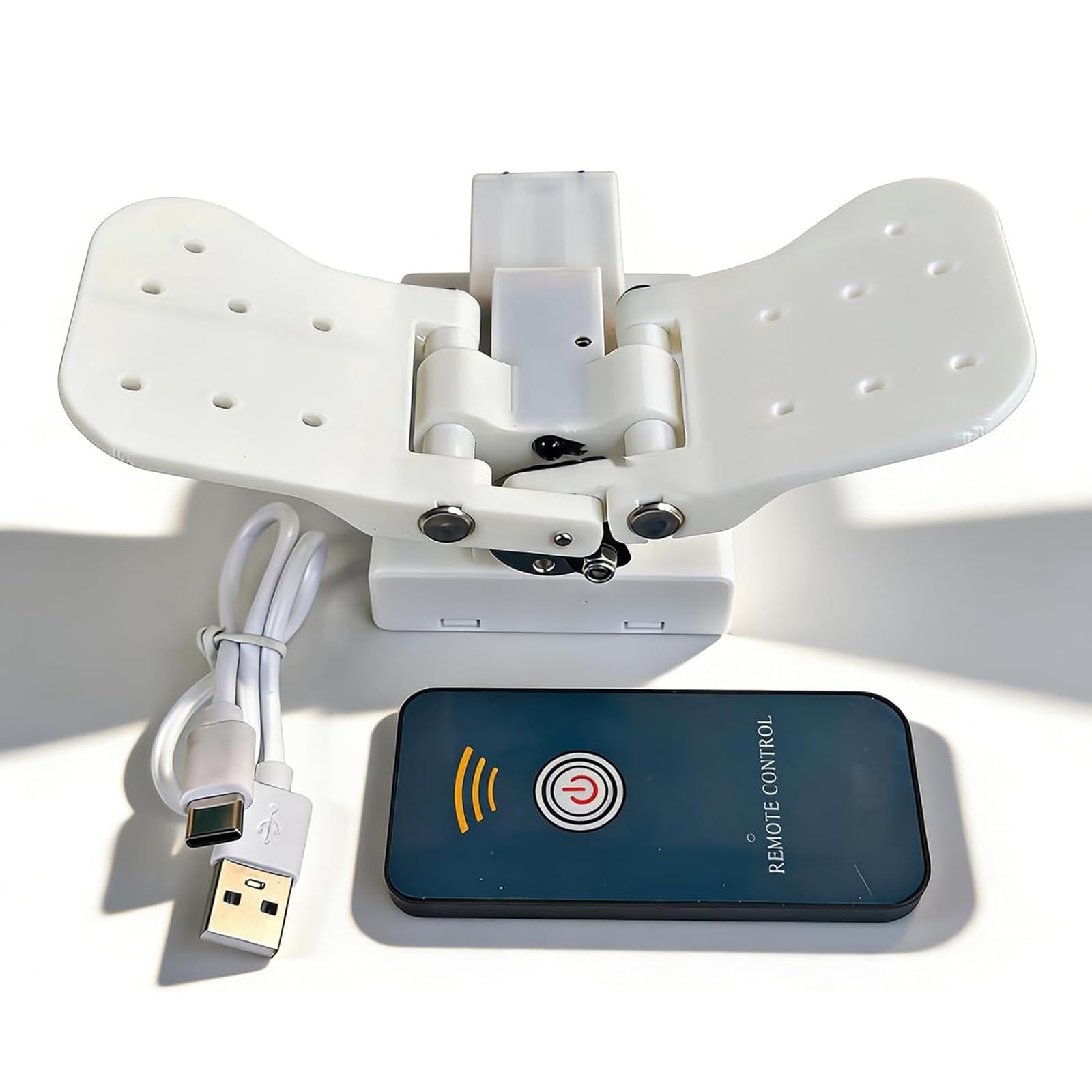 Ouvre-tout papillon artificiel avec télécommande, 35 fois/minute, battement automatique, décoration DIY pour mariages, fêtes, expositions d'art