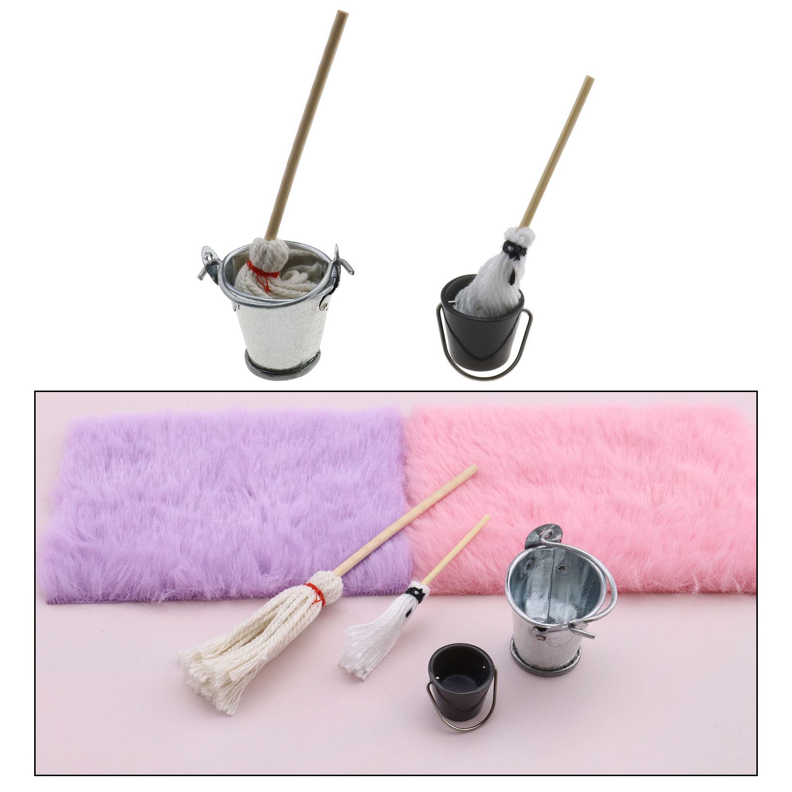 Scopa Con Paletta Scopa A Mano Setole Naturali Set Spazzatrice Lamiera