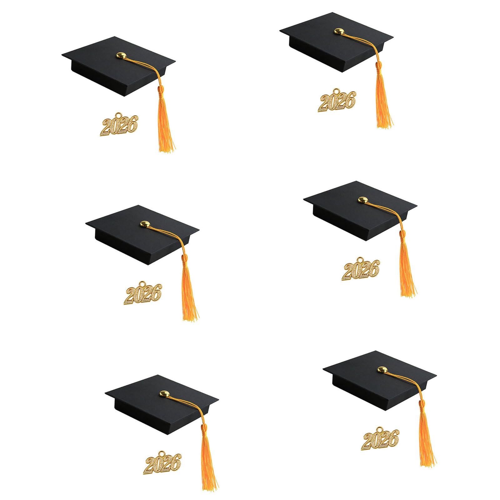CAZSTYK Unique Graduate Themed Keepsakes Container Commemorative Paper Jewelry Holder Graduation Caps Shaped Jewelry Box Graduation Souvenir