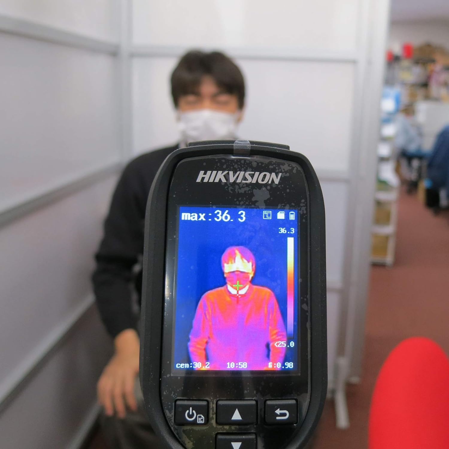 HIKVISION DS-2TP31B-3AUF Wärmebildkamera Profesionell, Körpertemperatur Messen 160x120 Pixel, Fiebermesser Fieberthermometer Stirn, Erwachsene, Kontaklos, Thermal Kamera Temperaturmessgerät Jäger