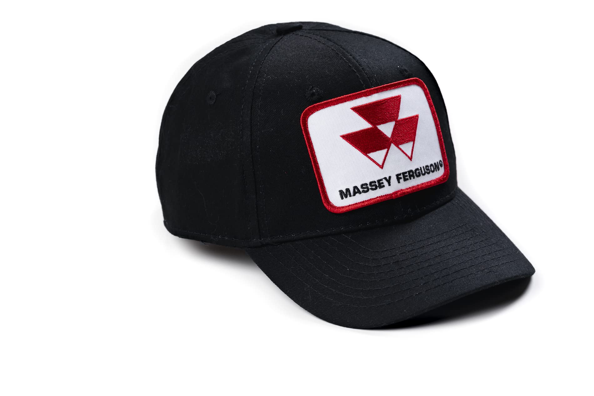J&D Productions Massey Ferguson Hat, Solid Black, Youth Size